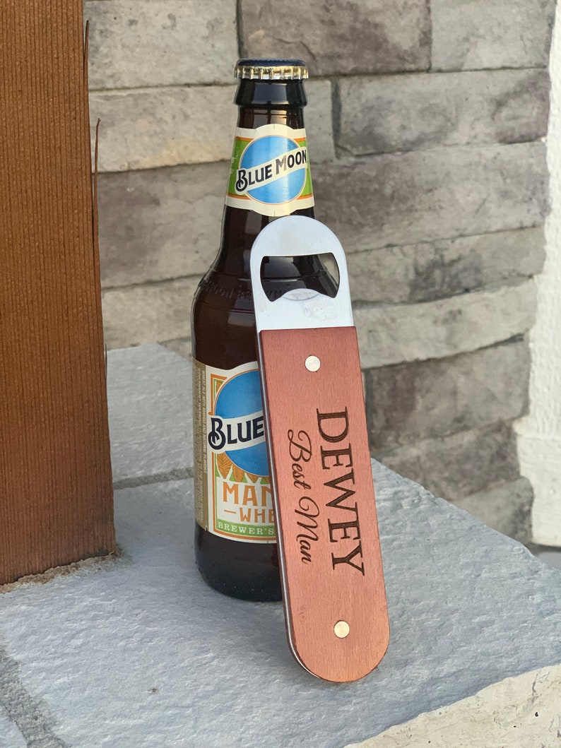 Custom bottle opener, Groomsman gift, Groomsman proposal gift, mens gift, custom bottle opener, mens birthday gift, bottle openers Style 2