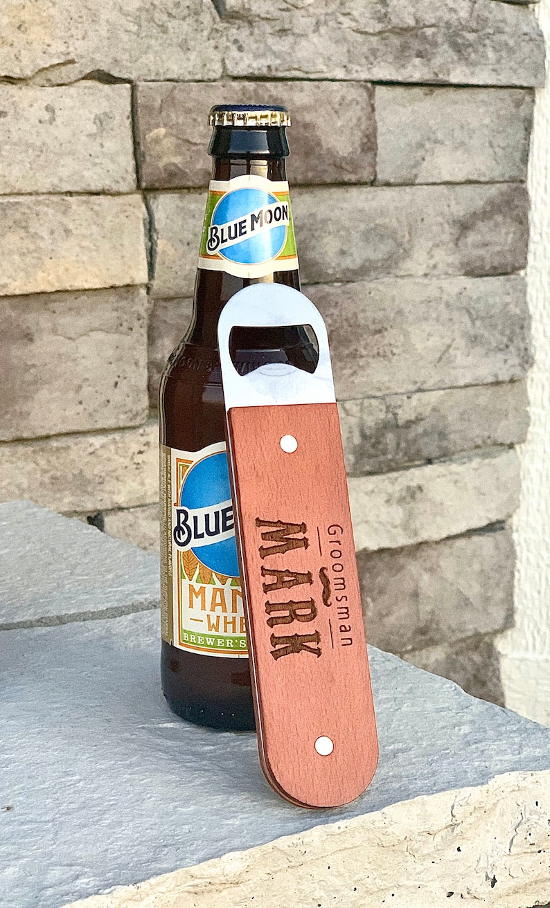 Custom bottle opener, Groomsman gift, Groomsman proposal gift, mens gift, custom bottle opener, mens birthday gift, bottle openers Style 5