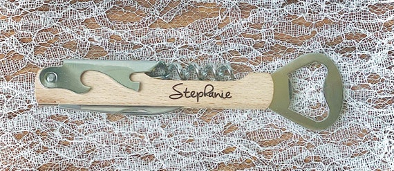 Maid of Honor Bridal Party Corkscrew Bottle Opener Gift Maid of Honor Bridal Party Corkscrew Bottle Opener Gift