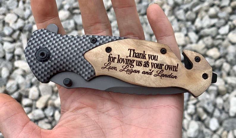 Personalized Knife for Husband, Engraved Pocket Knife for Boyfriend, Custom Knife, Boyfriend Gift, Husband Gift, Pocket Knife, Hunting Knife image 4