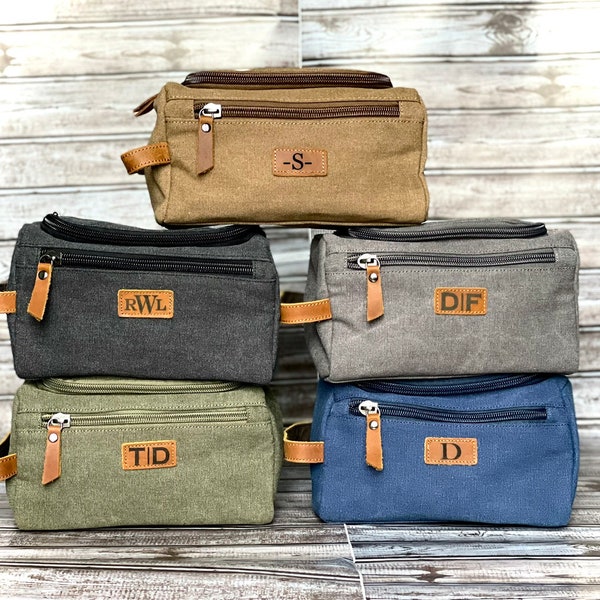 Christmas Gift, Mens Toiletry bag, groomsman gift, Christmas gift for dad, Christmas gift for stepdad, Toiletry bag, Custom Dopp bag