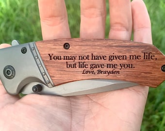 Birthday gift for Adopted dad, new dad adoption gift,gift for stepdad, adoption gift for adopted dad, men’s birthday gift,mens pocket knife