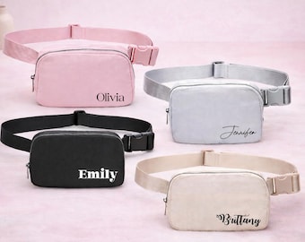 Custom Nylon Belt Bag, Crossbody Purse, Personalized Gift