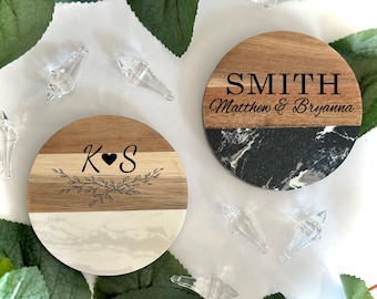 Coaster, Custom Coasters, Coaster set, Wedding Gift, Housewarming gift, Birthday Gift for mom, Realtor Gift, Bridal Gift, Gift for Mother