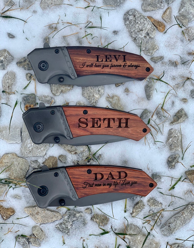 Personalized Knife for Husband, Engraved Pocket Knife for Boyfriend, Custom Knife, Boyfriend Gift, Husband Gift, Pocket Knife, Hunting Knife image 7