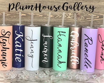 Bridesmaid gift, Custom Tumbler, Insulated Bridesmaid Tumbler, Tall Tumbler, Gift for mom, Sorority Gift,Mother’s Day gift, graduation gift