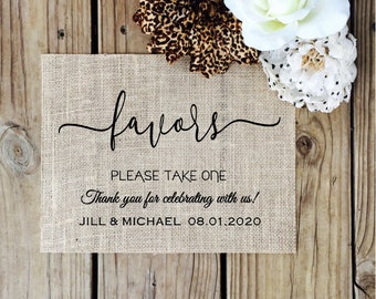 Wedding Favors Sign | Wedding sign| Sign for wedding favors | Wedding Guest Table | wedding favors | Wedding  favors sign