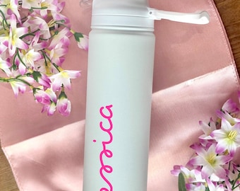 Personalized Island Tumbler, Custom Stainless Steel Villa Water Bottle with Straw