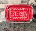 Personalized Engraved Glass Baking Dish, Custom Casserole Dish