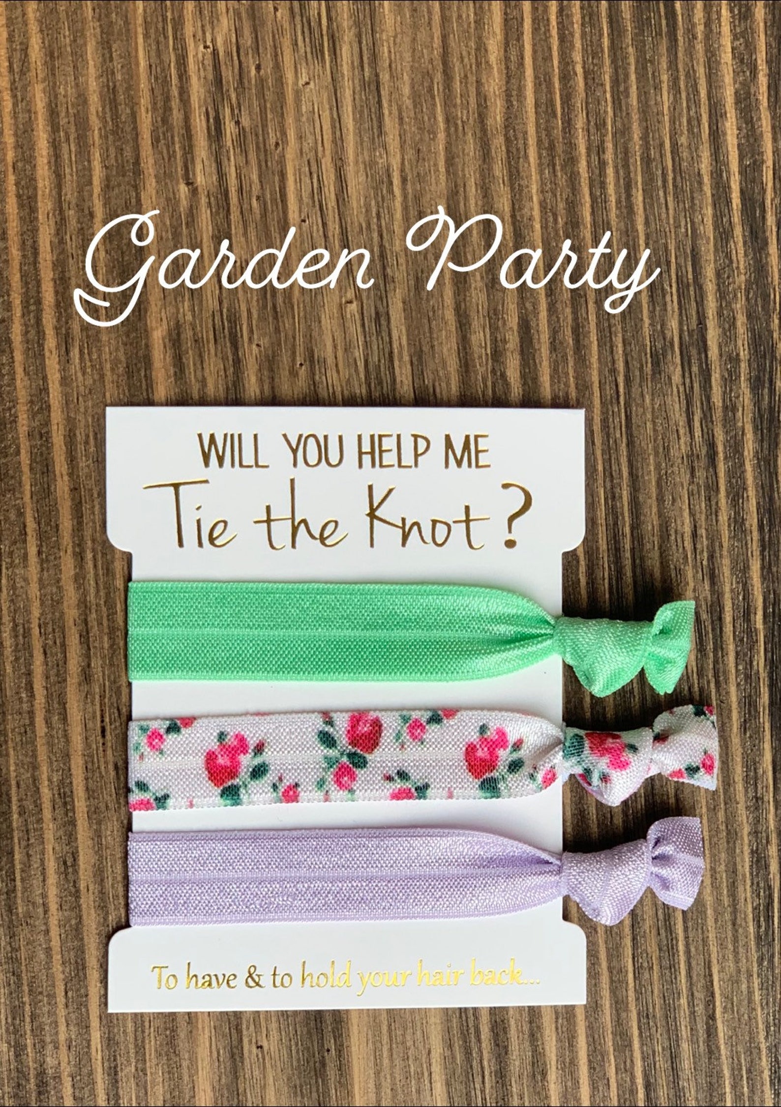 Custom Bridesmaid Hairties Hair Ties Bridesmaid Hair Ties Etsy