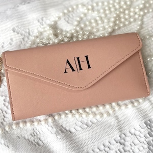 Regalo de Pascua, billetera para mujer, billetera personalizada, regalo de Pascua, billetera rosa, billetera triple para mujer, regalo de cumpleaños para mujer, billetera