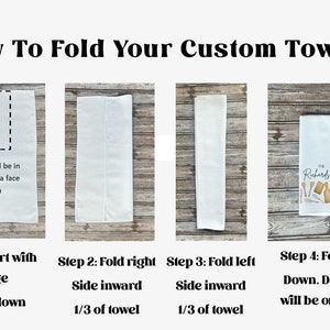 Custom Kitchen Dish Towel, Tea Towel, Custom Towel Kitchen Décor, Housewarming Gift, Farmhouse Decor, Hand Towel, Grandma Gift Mom Gift image 4