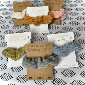 Bridesmaid Hair Scrunchies | Bridesmaid Gifts | Bachelorette Party Gifts | Bridesmaid Proposal | Bridesmaid Gift Idea | Hair Scrunchie