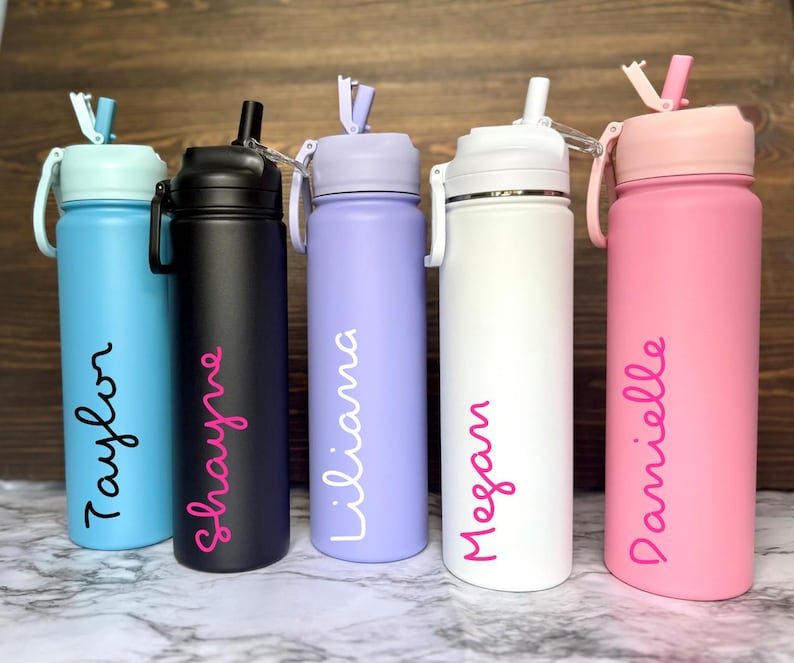 Personalized Island Tumbler, Custom Stainless Steel Villa Water Bottle ...