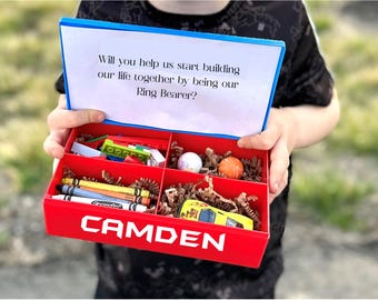 Custom Building Block Gift Box, Ring Bearer Proposal