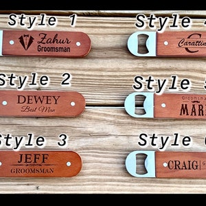 Custom bottle opener, Groomsman gift, Groomsman proposal gift, mens gift, custom bottle opener, mens birthday gift, bottle openers image 2