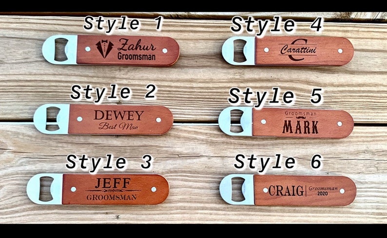 Custom bottle opener, Groomsman gift, Groomsman proposal gift, mens gift, custom bottle opener, mens birthday gift, bottle openers image 2