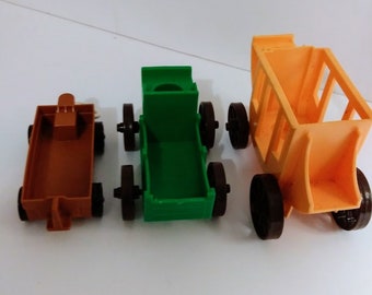 Vintage Fisher Price Little People Western Town Vehicle - Stagecoach or Buckboard Wagon