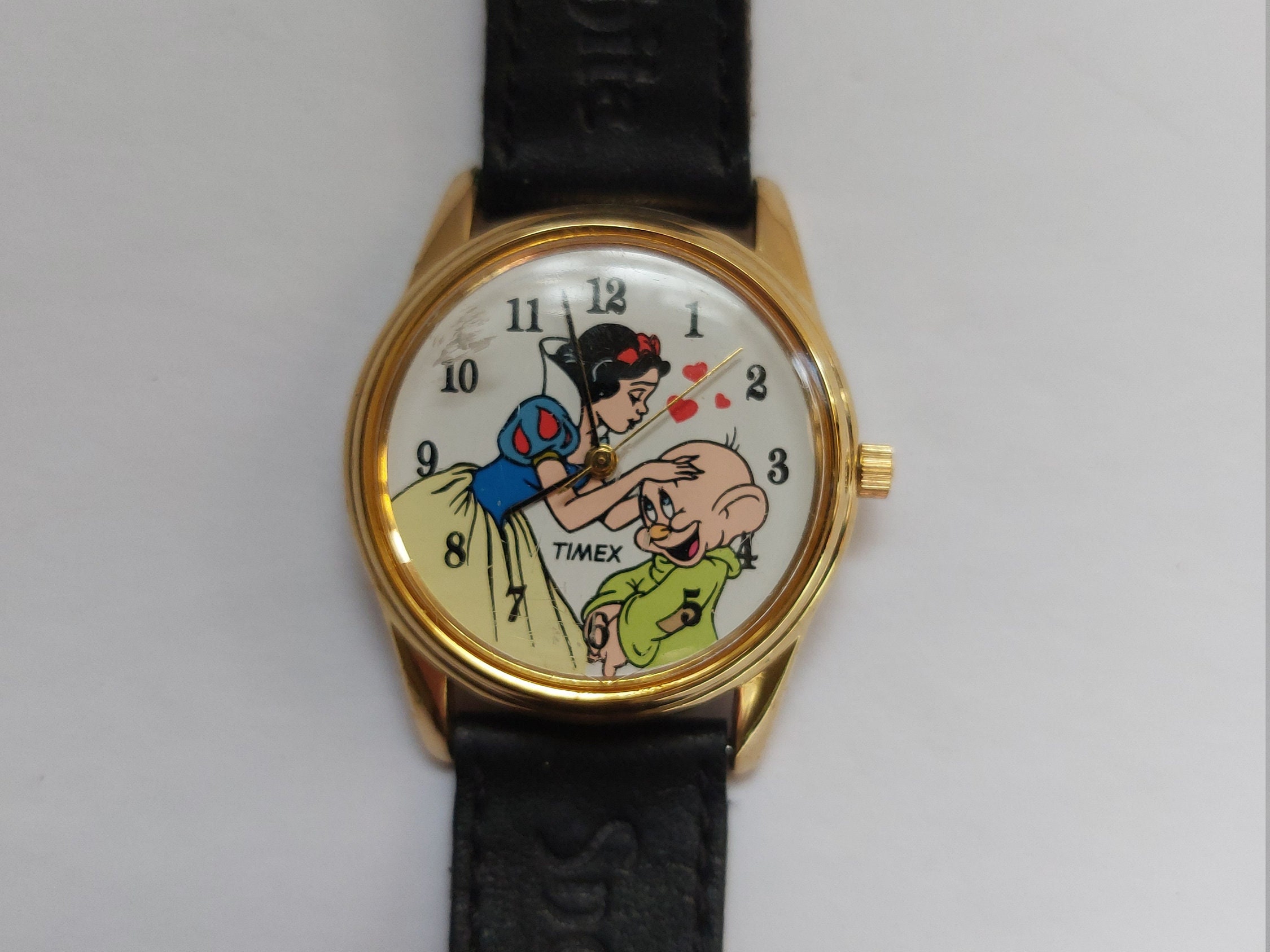 Vintage 1993 TIMEX Disney Snow White & Dopey Watch - Etsy
