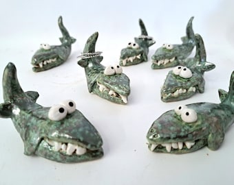 Jurassic inspired Pliosaur ceramic ring holder