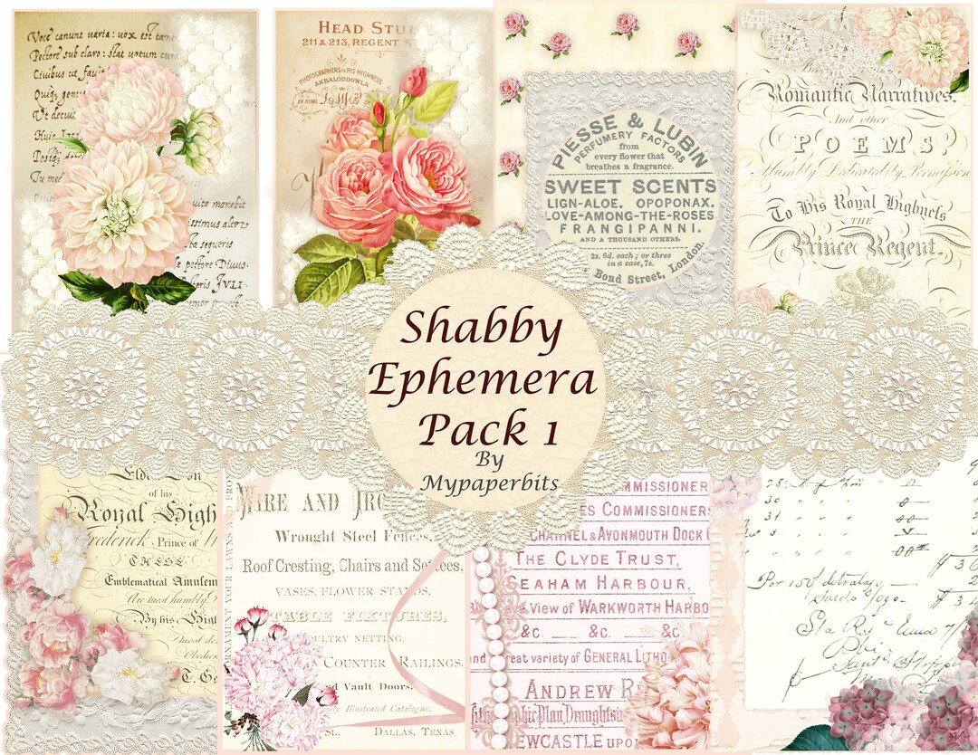 Vintage Digital Ephemera,shabby Ephemera,shabby Journal Cards,vintage ...