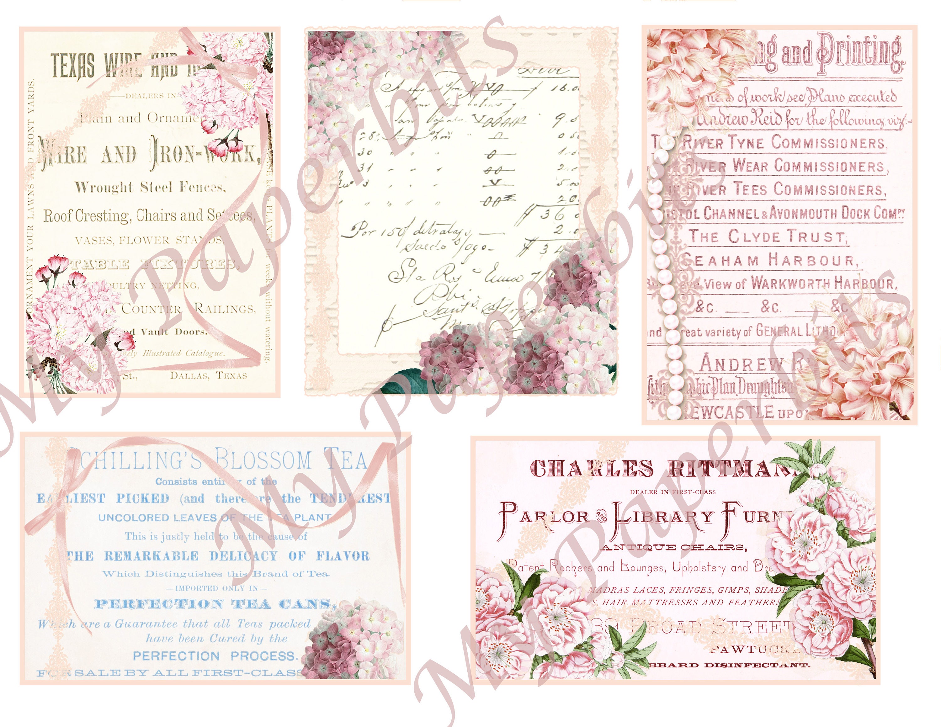 Vintage Digital Ephemera,shabby Ephemera,shabby Journal Cards,vintage ...