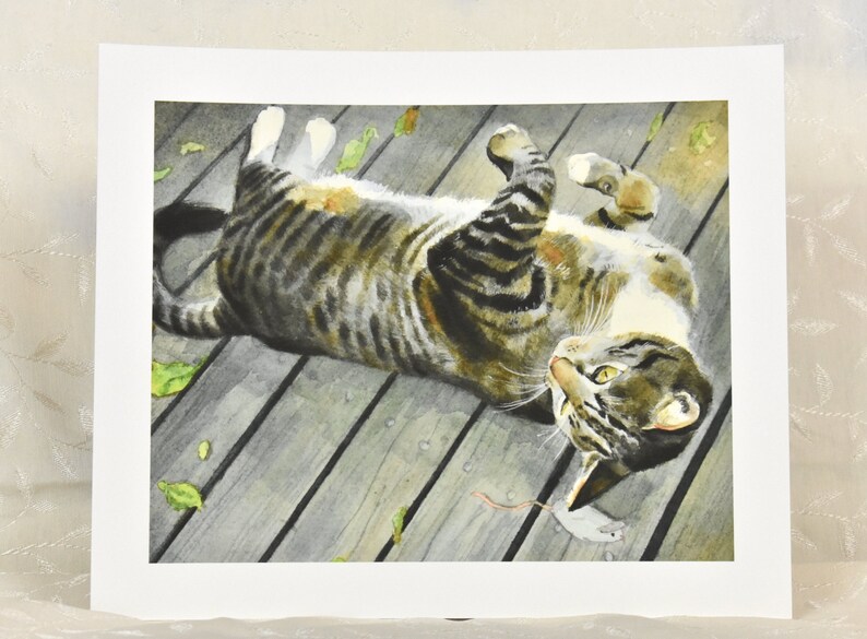 Rocky the Tabby Cat Watercolor Giclee Print – Pet Portrait Wall Art - Etsy