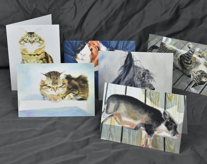 10 pack of Greeting Cards -- Blank Greeting Card, Watercolor, Nature, Holiday Card