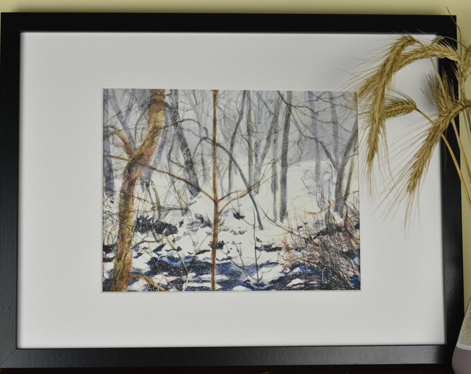 Brambles from the Ice -- Watercolor Print, Nature Print, Giclee Art Print, Wall Art