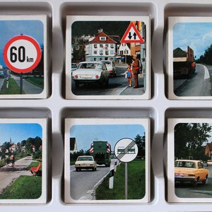 Segnali stradali di memoria vintage Ravensburger 1971 | Famiglia Bambini 5+ | Gioco da tavolo | Carte da gioco | Giocattoli vintage olandesi