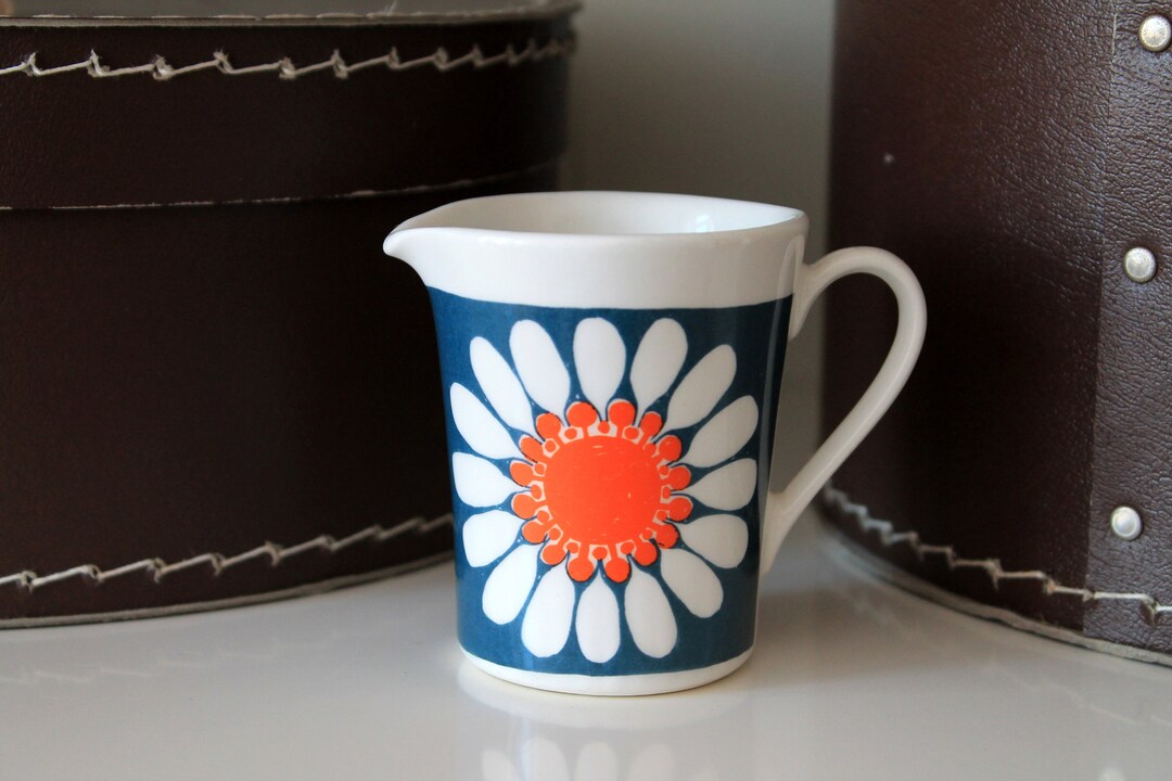 Figgjo Flint Turi Design Daisy Creamer Milk Jug Made in Etsy