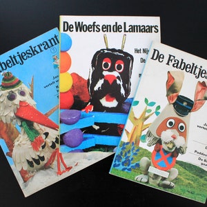 Der Fabeltjeskrant | Die Woefs und die Lamaars | Thijs Chanowski | Niederländischsprachiges Magazin | Baby Kinder Vintage Buch | Typisch Holland
