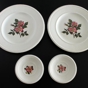 Wedgwood Briar Rose | Vintage Cake Plates Small Bonbon Dishes Tea Bag Holders