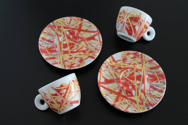 Illy Art Collection 1996 James Rosenquist Italian Riviera 2x Espresso