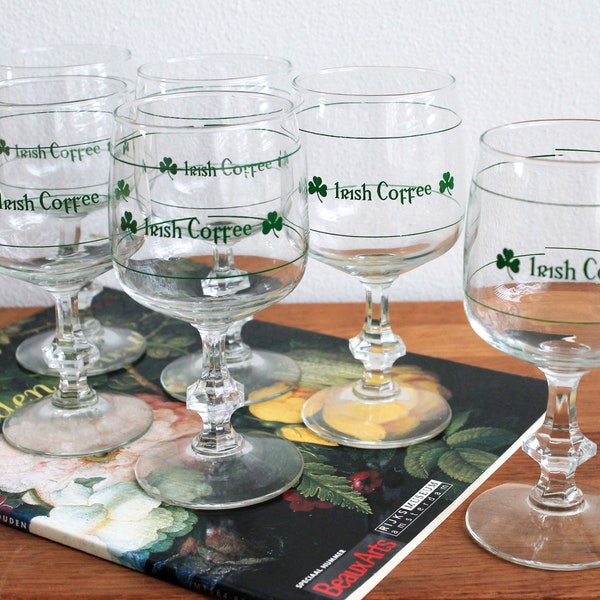 Irish Coffee Whiskey | PRICE PER PIECE | Vintage Crystal Glasses Goblets Cups Set | Durobor Belgium