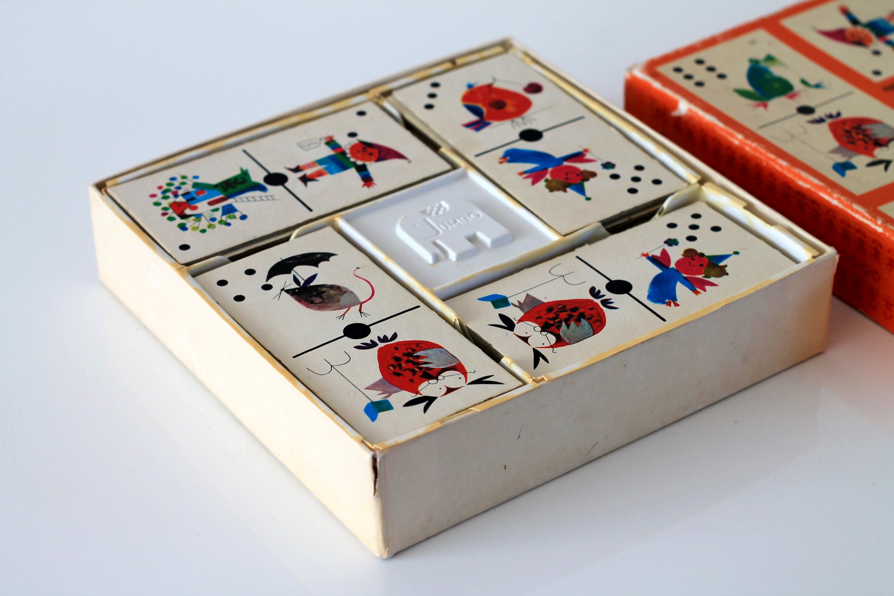 1967 Domino Jumbo Spielkarten / Kinder Kleinkind Tischspiel / | Etsy