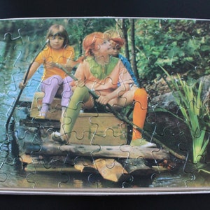 Puzzle di Pippi Calzelunghe | Puzzle vintage olandese nostalgico Pippi Calzelunghe | Puzzle cinematografico di Pippi Langstrump