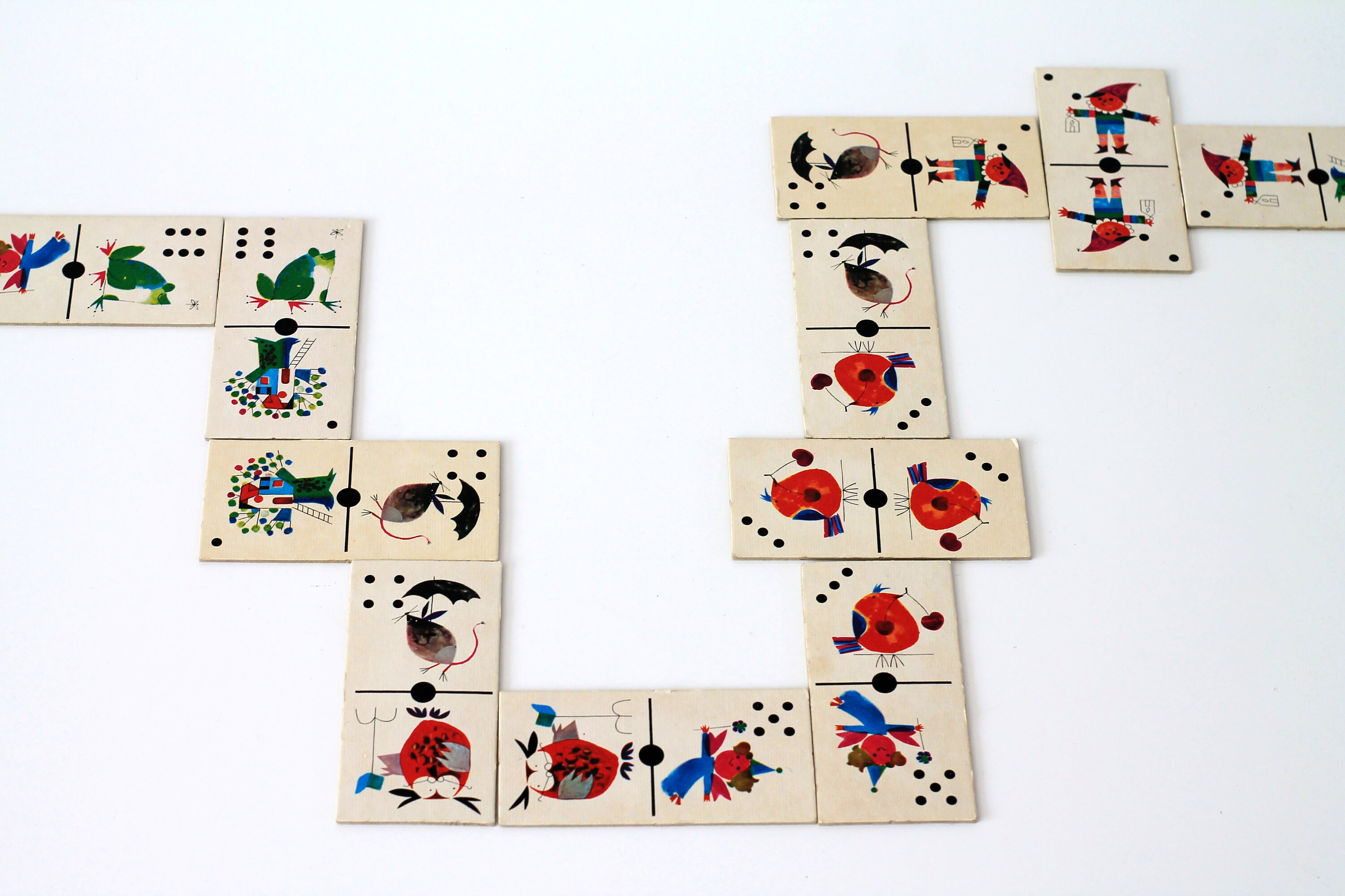 1967 Domino Jumbo Spielkarten / Kinder Kleinkind Tischspiel / | Etsy