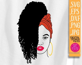 Download 4x Sexy Afro Black Woman bundle svg Hairstyle woman svg | Etsy