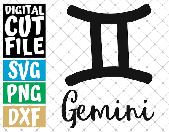 Download Gemini Zodiac Sign Svg Horoscope Astrology Svg Symbol Etsy