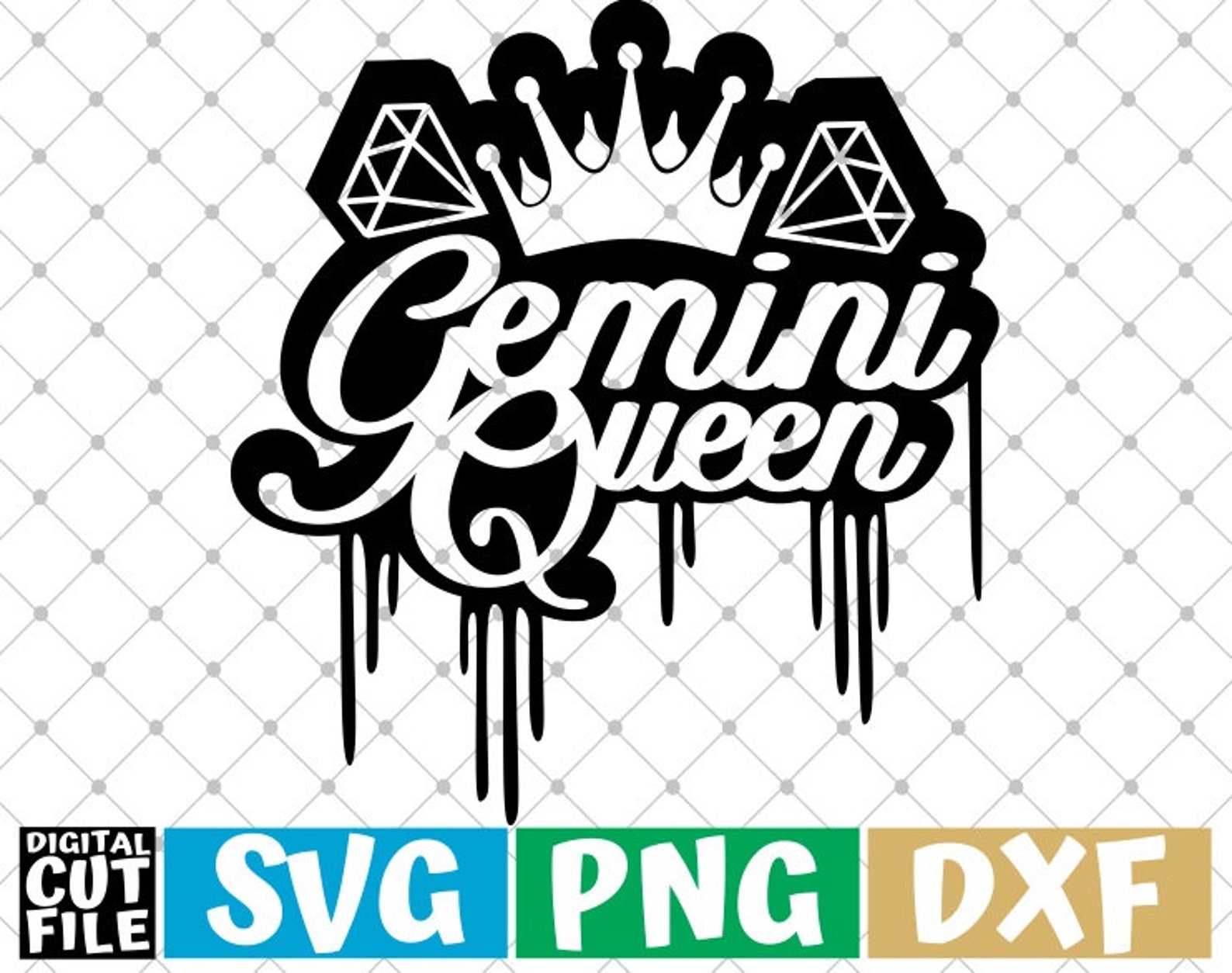 gemini-queen-zodiac-sign-svg-horoscope-svg-astrology-etsy