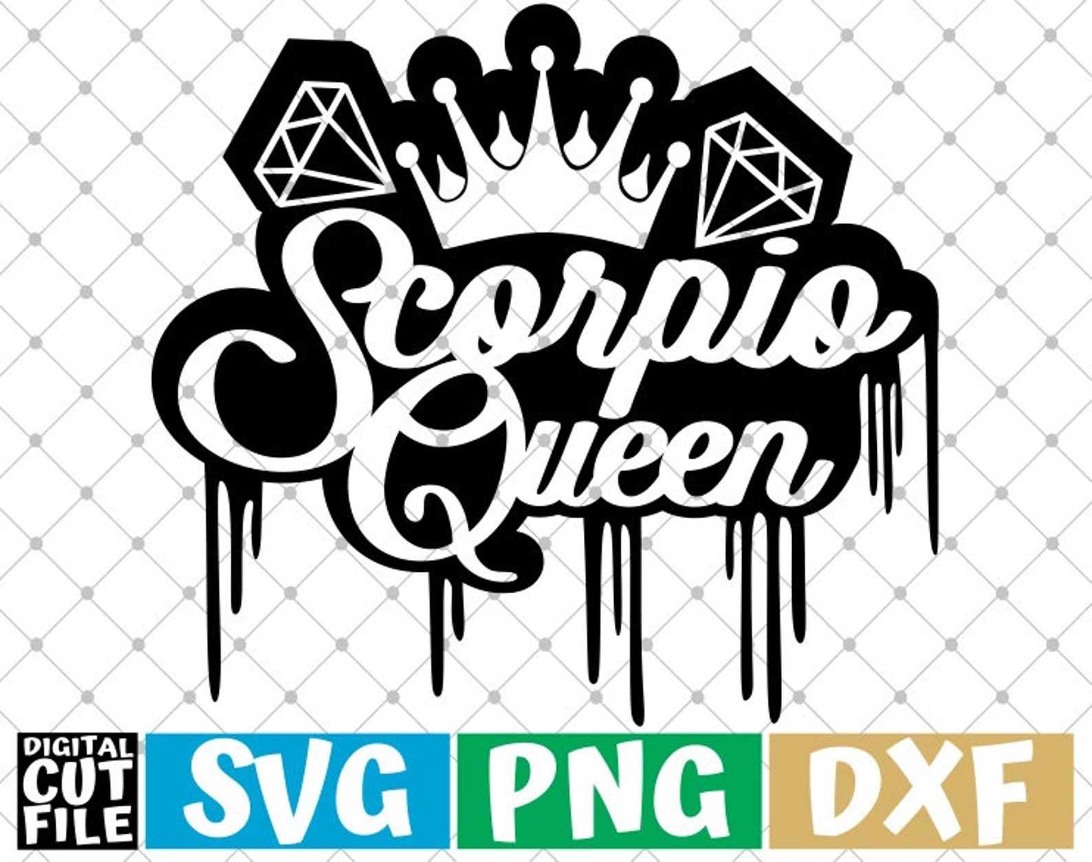 Scorpio Queen Zodiac Sign Svg Horoscope Svg Astrology Svg Etsy