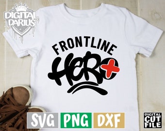 Frontline Hero svg, Nurse Life svg, Medical svg, Stethoscope svg, Nursing svg, File for Cricut, Silhouette, Vector, svg files for cricut