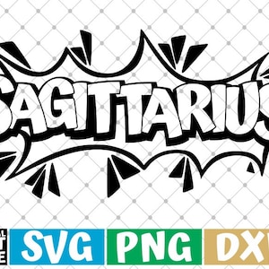 Sagittarius Zodiac Sign svg, Horoscope, Astrology svg, speech bubble, Comic svg, File for Cricut, Silhouette, Vector, svg files for cricut