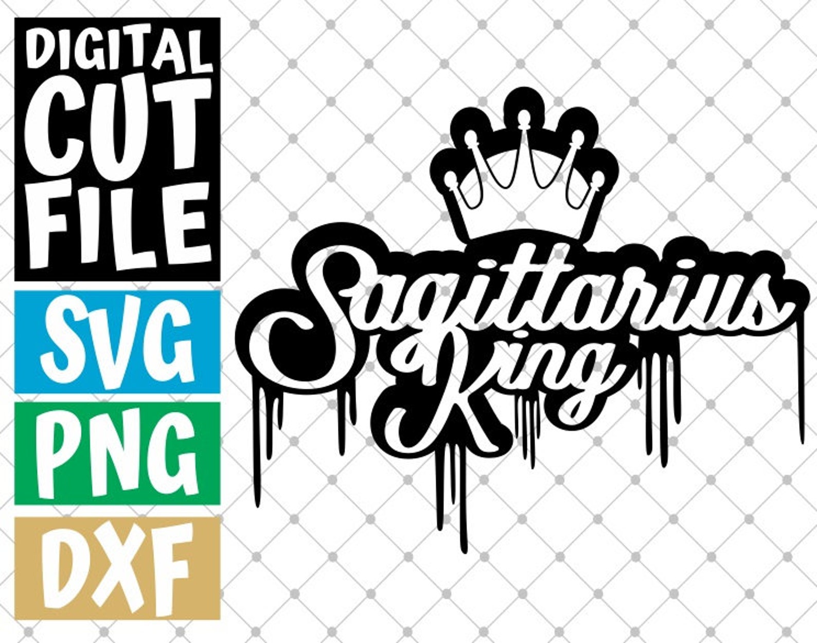 Sagittarius King Zodiac Sign Svg Horoscope Astrology Svg Etsy Finland