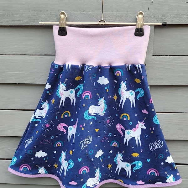 Girls' skirt "Unicorn" size. 92-164