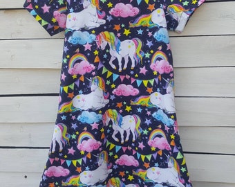 Kurzarmkleid "Einhorn"