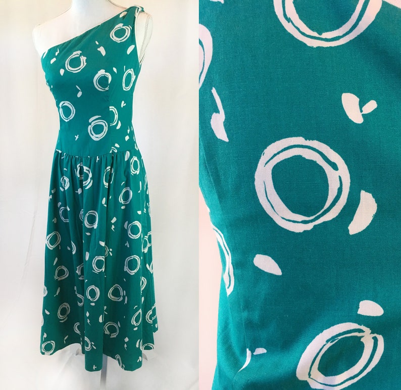 80s one shoulder dress