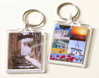 Pendentif de sac porte-clés "Méditerranée" - vacances voyage vacances wanderlust soleil petit cadeau souvenir