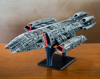 Battlestar Galactica Valkyrie, High Detail Ship Model, Spaceship Prop Replica Figure, Scifi, Custom 3d Printed,  3d Printed Figures, Pegasus